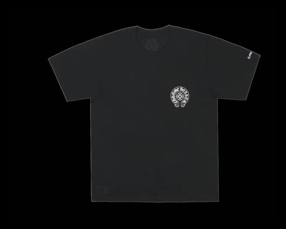 Chr0me <3 Horseshoe Logo, Pocket T-Shirt